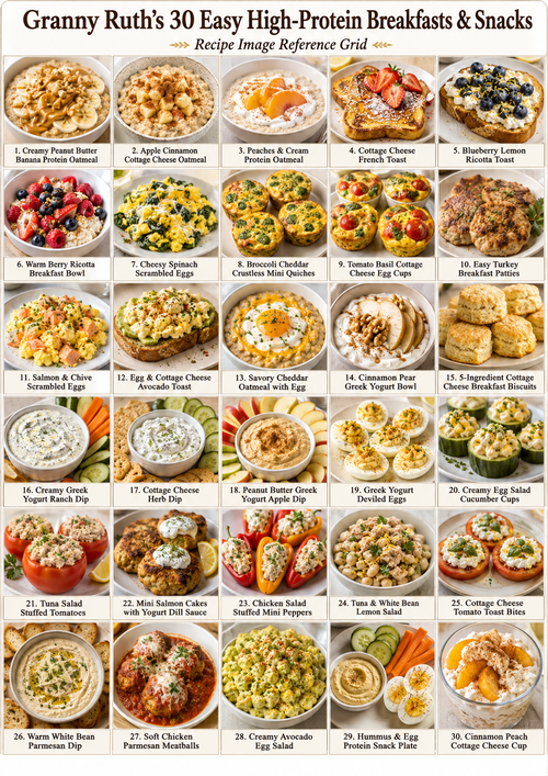 Granny Ruth's 30 Easy High-Protein Breakfasts & Snacks